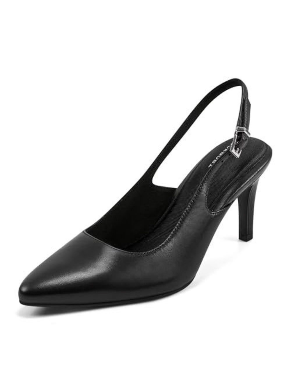 Rockport Total Motion Black Leather Slingback Heels Jolie size 10w New in box